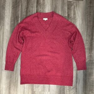 LOFT Slouchy V-Neck Sweater - XL